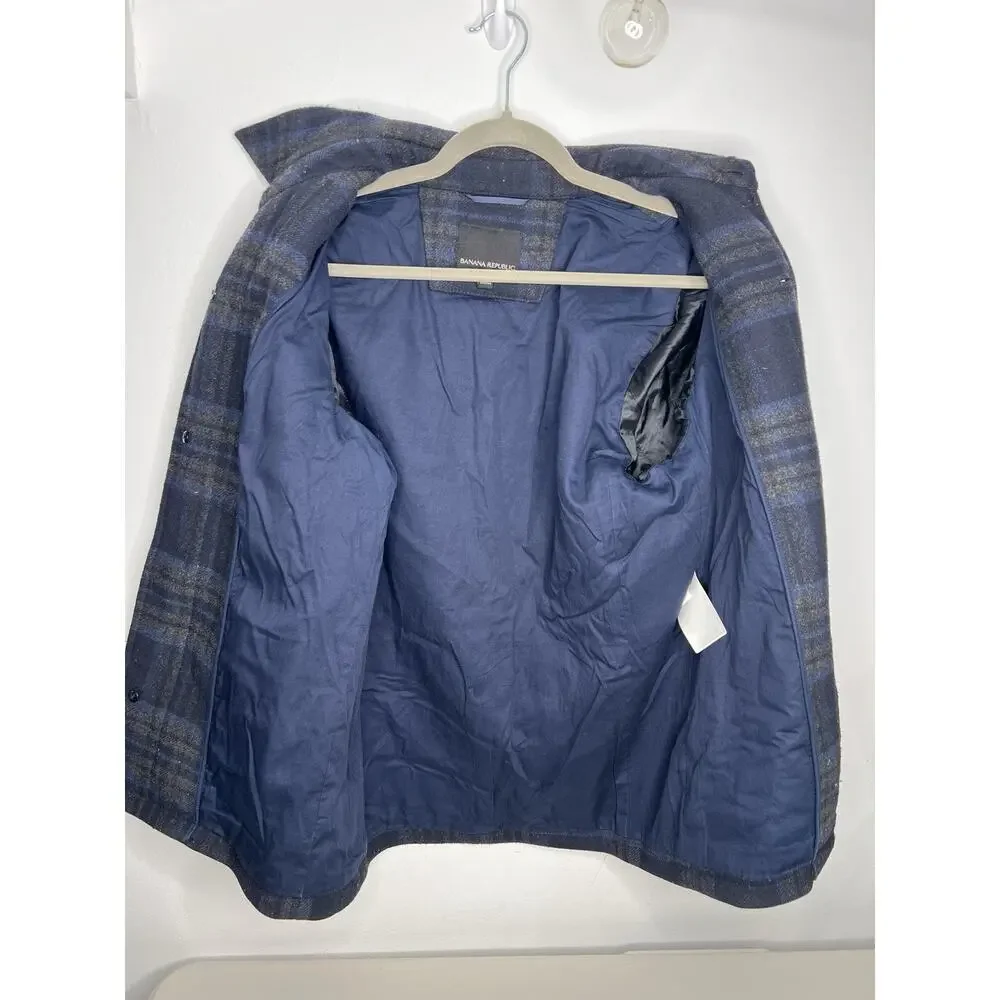 Banana Republic Navy Blue Green Blazer Jacket Women’s Size Small